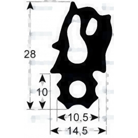 Уплотнение двери Rational 20.02.552P заменяет 20.01.802P и 20.00.396P д/SCC 101