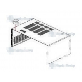 Корпус свч печи Hurakan HKN-WP900/HKN-WP900G поз P18