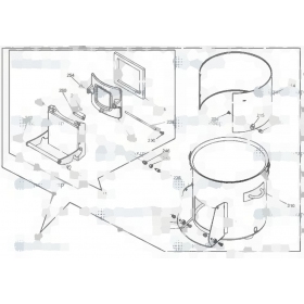 Корпус в сборе для картофелечистки Sirman PPJ20 IV9800676