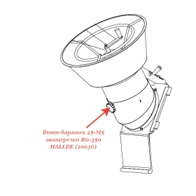 ВИНТ-БАРАШЕК 25-M5 для овощерезки Hallde