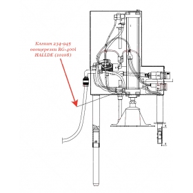 КЛАПАН, 234-945 для овощерезки Hallde