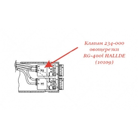 КЛАПАН, 234-000 для овощерезки Hallde