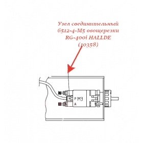 СОЕДИНИТЕЛЬНЫЙ УЗЕЛ, 6512-4-M5 для овощерезки Hallde