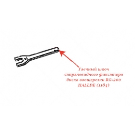 ГАЕЧНЫЙ КЛЮЧ СПИРАЛЕВИДНОГО ФИКСАТОРА ДИСКА для овощерезки Hallde