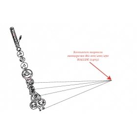 КОМПЛЕКТ ТОРМОЗА RG-100/200/250. для овощерезки Hallde