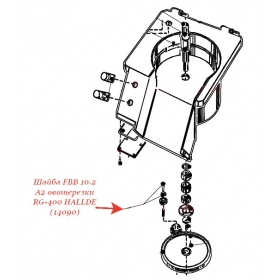 ШАЙБА, FBB 10.2 A2 для овощерезки Hallde