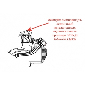 ШТИФТ АКТИВАТОРА, ЗАЩИТНЫЙ ВЫКЛЮЧАТЕЛЬ для куттера/овощерезки Hallde