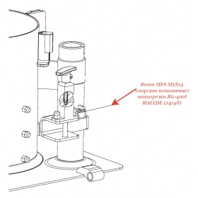 Винт MFS M5X14 для овощерезки Hallde