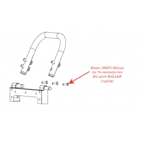 ВИНТ MKFS M6X25 A2 70 для овощерезки Hallde