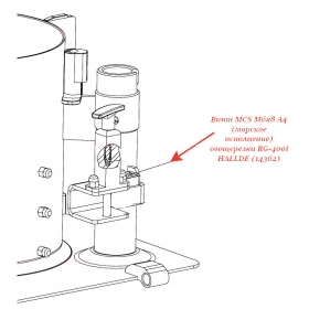 Винт MCS M6x8 A4 для овощерезки Hallde