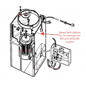 ВИНТ, M6S M8X60 A2 70 для овощерезки Hallde