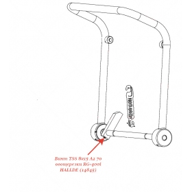 ВИНТ, TSS 8X15 A2 70 для овощерезки Hallde