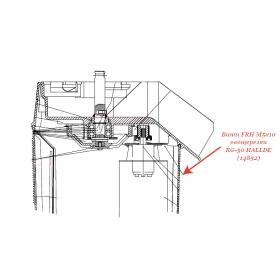 ВИНТ, FRH M5X10, ПОД ЗВЕЗД. КЛЮЧ для овощерезки Hallde