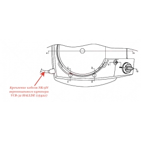 КРЕПЛЕНИЕ КАБЕЛЯ, NK-5N для куттера/овощерезки Hallde