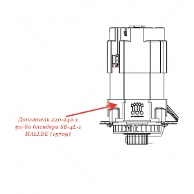 Двигатель 220-240 1 50/60 для блендера Hallde