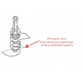 РАСПОРКА, НОЖ для куттера Hallde