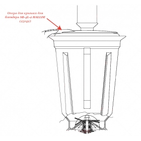 ОПОРА ДЛЯ КРЫШКИ для блендера Hallde