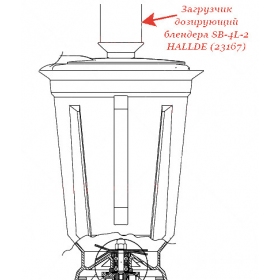 ДОЗИРУЮЩИЙ ЗАГРУЗЧИК для блендера Hallde