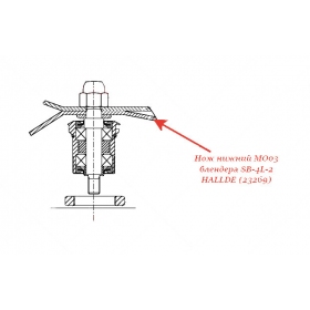 НИЖНИЙ НОЖ, MO03 для блендера Hallde
