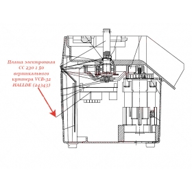 Электронная плата CC 230 1 50 для куттера/овощерезки Hallde