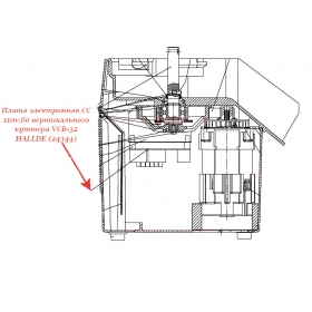 Электронная плата CC 110v,60 для куттера/овощерезки Hallde