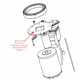 ПЛАСТИНА ДВИГАТЕЛЯ для овощерезки Hallde