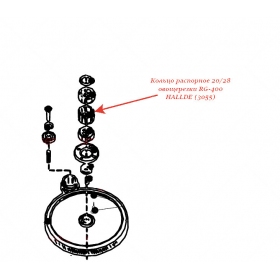 РАСПОРНОЕ КОЛЬЦО, 20/28 для овощерезки Hallde