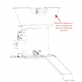 ВОРОНКА БУНКЕРА, В СБОРЕ для овощерезки Hallde