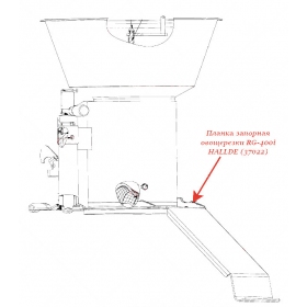 ЗАПОРНАЯ ПЛАНКА для овощерезки Hallde