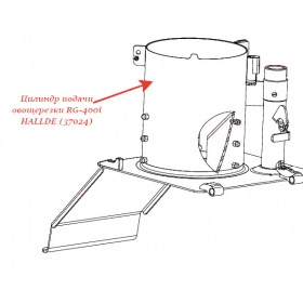 ЦИЛИНДР ПОДАЧИ RG400i  для овощерезки Hallde