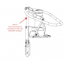 ШТОК ВЫТАЛКИВАТЕЛЯ для овощерезки Hallde
