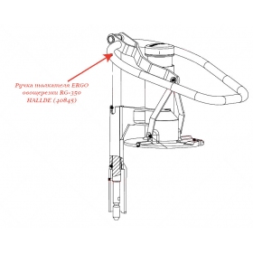 РУЧКА ТОЛКАТЕЛЯ ERGO для овощерезки Hallde