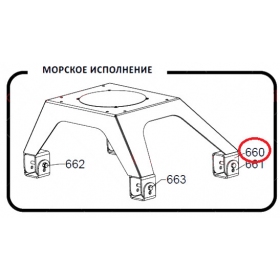 Базовый модуль, морская версия для овощерезки Hallde