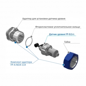 Комплект FP-ELS-L+переходник FP-A-M24/114 L + гайка 1 1/8", прокладка (переходник для ELS-L) Frigopoint