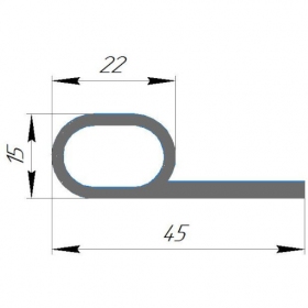 Уплотнение силиконовое уст-х15х20х45