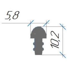 Уплотнение силиконовое №544