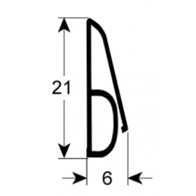 Уплотнитель дверной Д 800мм Ш 21мм 512460