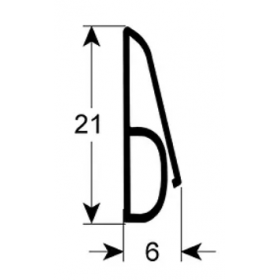 Уплотнитель дверной Д 600мм Ш 21мм 512471