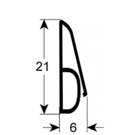 Уплотнитель дверной Д 625мм Ш 21мм 512472