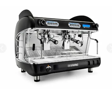 Кофемашина Sanremo Verona SED+AM (автомат) 2 высокие гр. экономайзер, чёрная