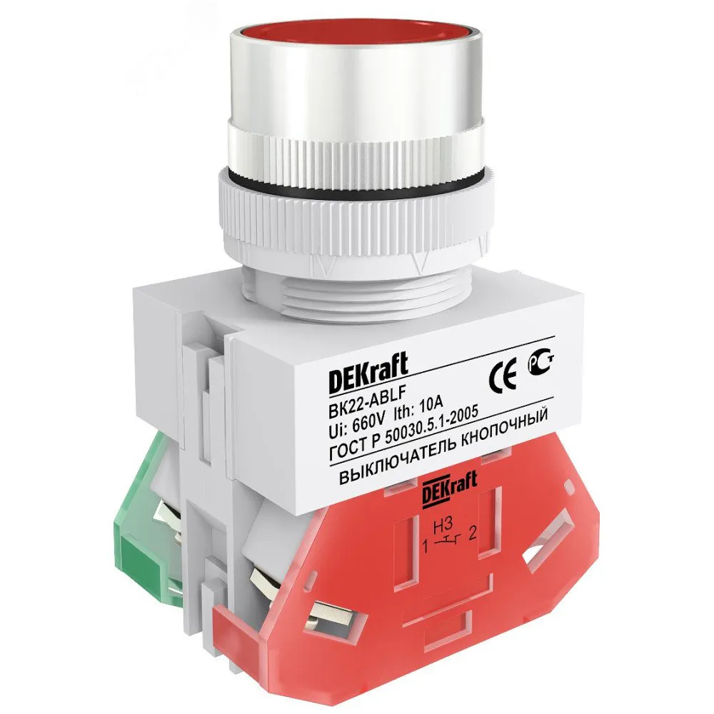 Кнопка красная выключения ABLF-22 220В ВK-22\Schneider Electric