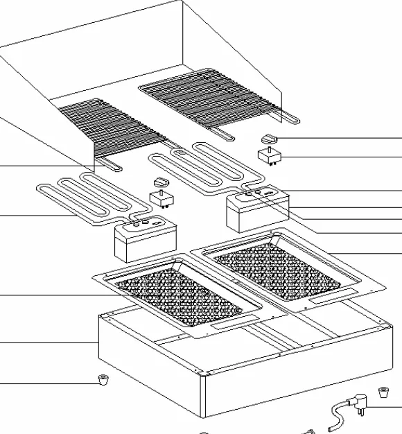Деталировка гриля Roller Grill 140D