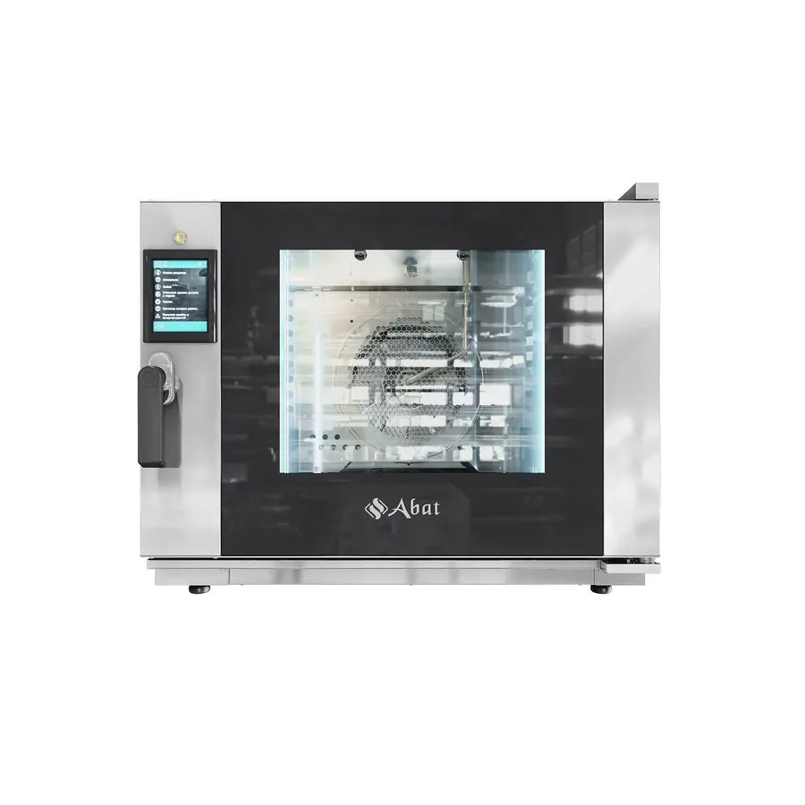 Конвекционная печь КЭП-5ПП (600х400, нерж, прогр., touch, мойка, шибер)  - 95*107*92  Abat Уценка