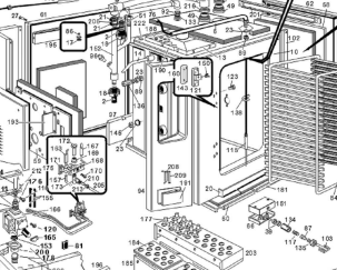 Деталировка для пароконвектомата газ. Angelo-Po FCV401DM-CSA
