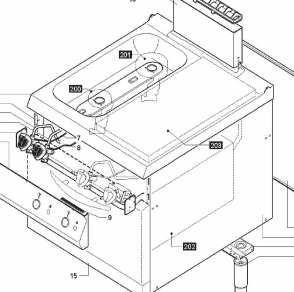 Деталировка для плиты с панелью накаливания Angelo-Po 1A1FA2G