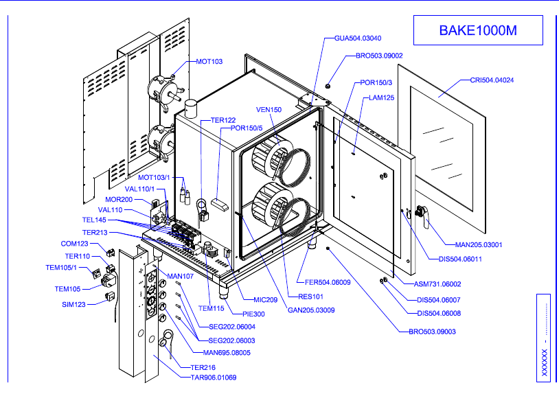Деталировка для Bake 1000M