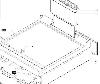 Деталировка для газ. гриль-плиты 1A0FT2G