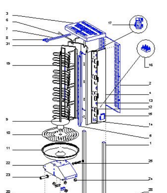 Деталировка Roller Grill GRE80