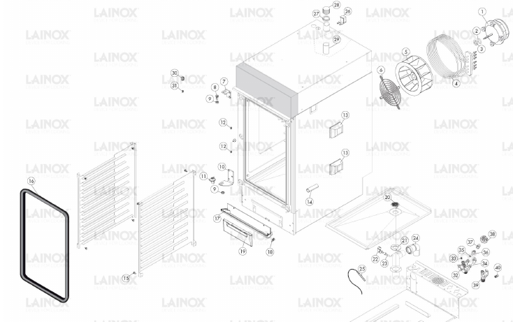 Деталировка для Печь LAINOX