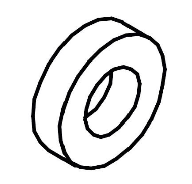 Прокладка EPDM PEROX 75SHA Ø15,5XØI8X4, Sanremo арт. 10054452